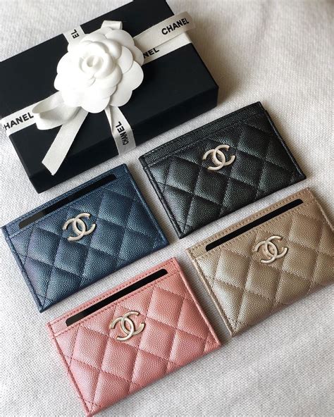 chanel wallet holder|chanel card holder price.